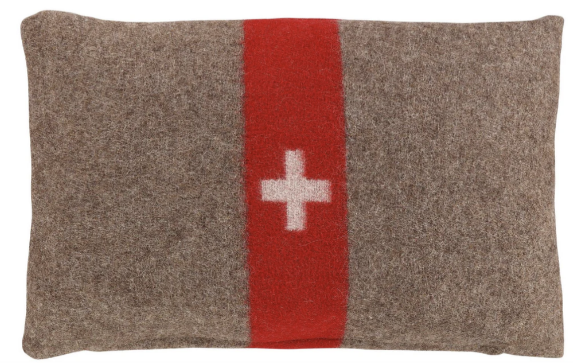 Coussin suisse en laine