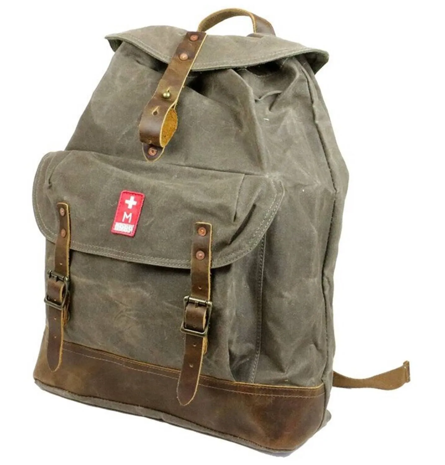 Sac à dos suisse en toile cirée